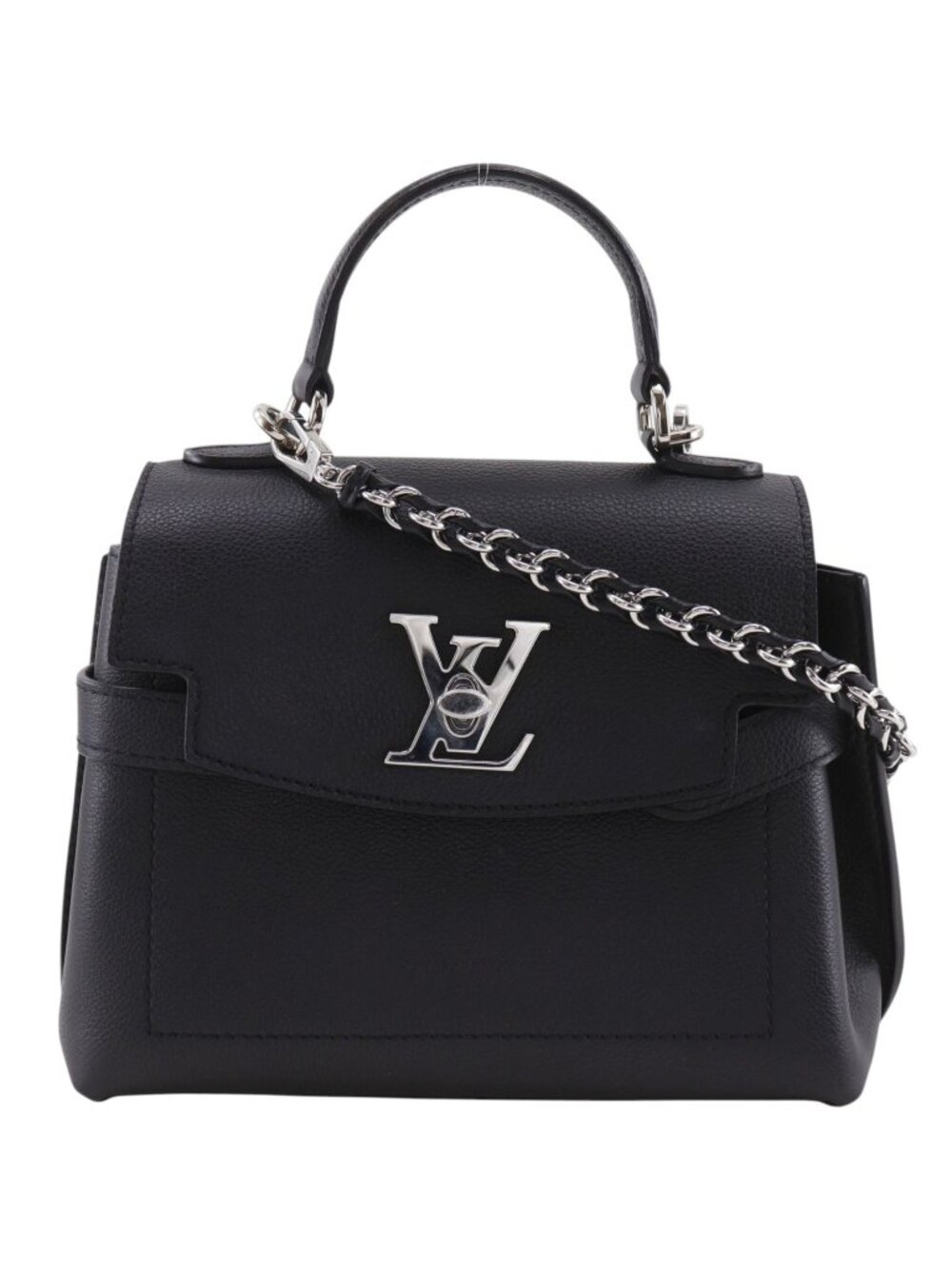 Louis Vuitton Lockme Ever Mini 2-Way Shoulder Calfskin Black Handbag